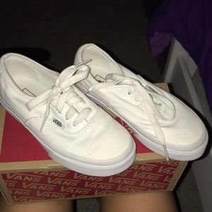Authentic true white vans